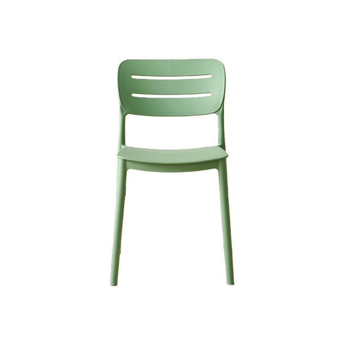 Silla Harriman, Verde, Con medio espaldar y diseño minimalista