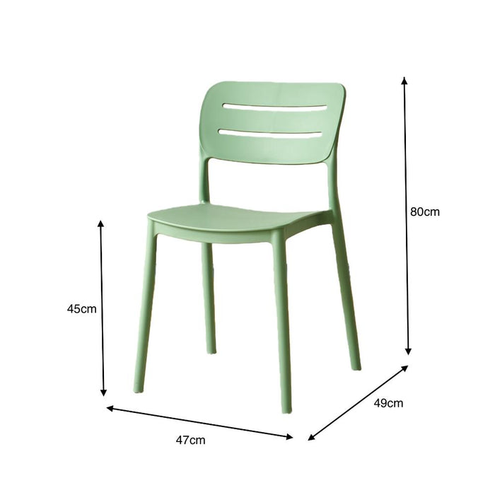 Silla Harriman, Verde, Con medio espaldar y diseño minimalista
