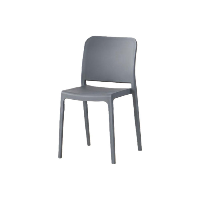 Silla Triveca, Gris oscuro, Con espaldar cerrado y diseño minimalista
