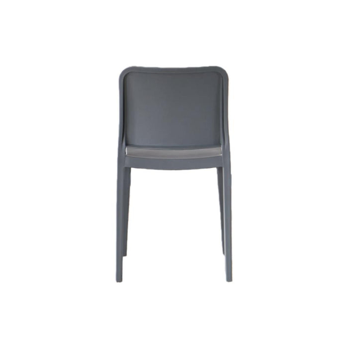 Silla Triveca, Gris oscuro, Con espaldar cerrado y diseño minimalista