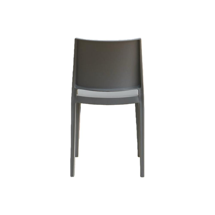 Silla Soho, Gris Oscuro, Con espaldar cerrado y diseño minimalista