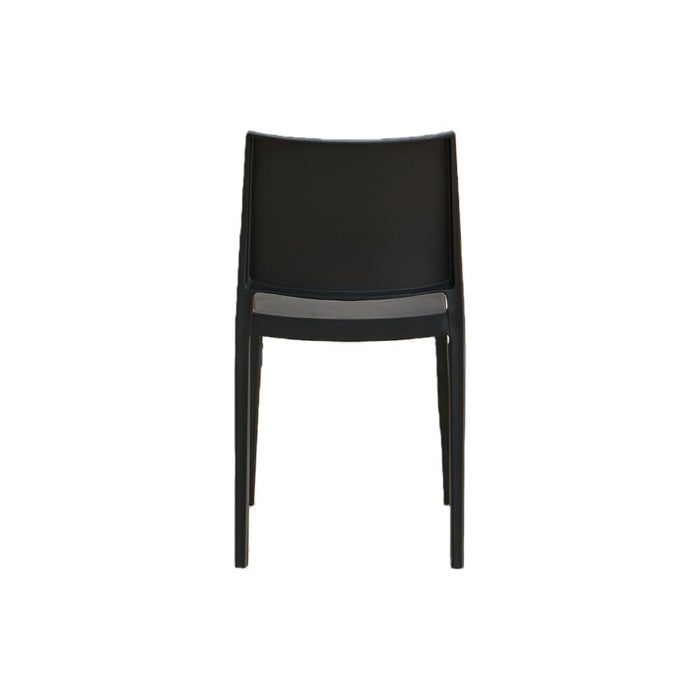Silla Soho, Negro, Con Espaldar y Diseño Minimalista
