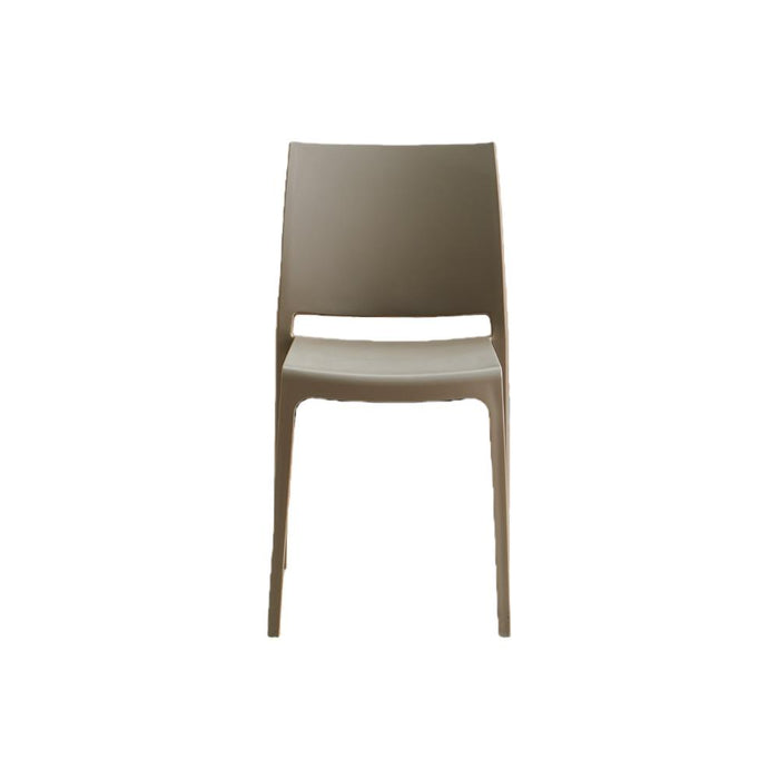 Silla Soho, Taupe, Con espaldar cerrado y diseño minimalista
