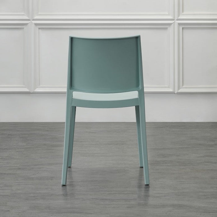 Silla Soho, Azul Claro, con Espaldar Cerrado y Diseño Minimalista