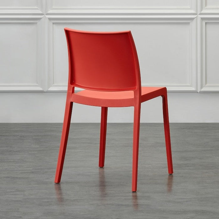 Silla Soho, Roja, con Espaldar Cerrado y Diseño Minimalista