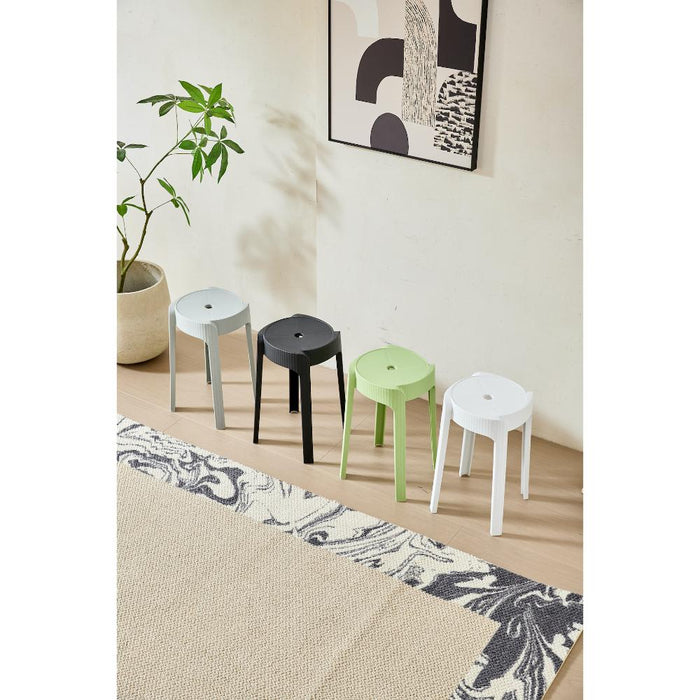 Butaco Apilable Maison, Color Blanco, Diseño Moderno