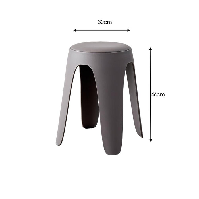 Butaco Con Cojin Else, Color Gris Oscuro, Diseño Moderno incluye cojín