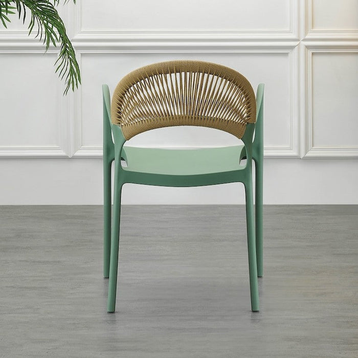 Silla Daytona, Verde, con Espaldar, Reposa Brazos y Diseño Minimalista