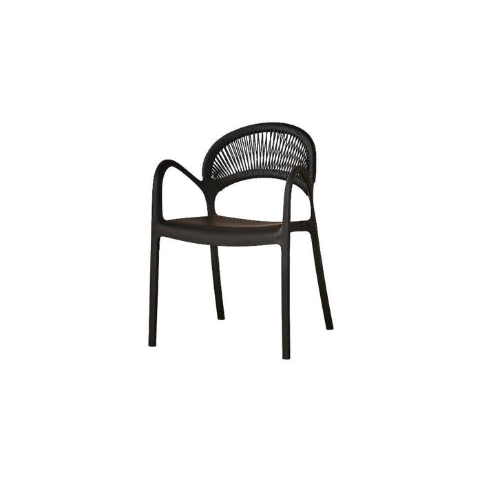Silla Daytona, Negro, Con Espaldar, Reposa Brazos y Diseño Minimalista