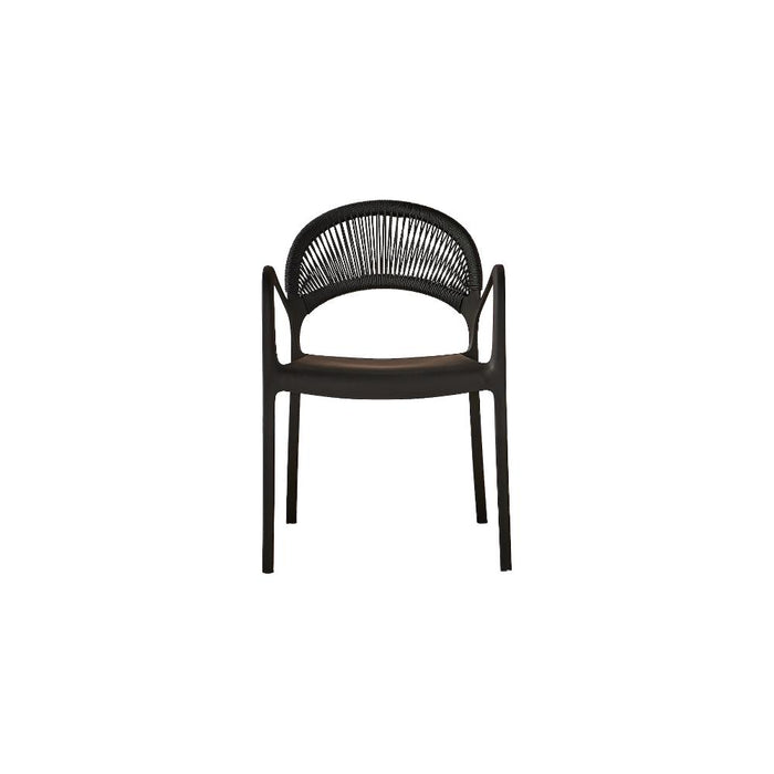 Silla Daytona, Negro, Con Espaldar, Reposa Brazos y Diseño Minimalista