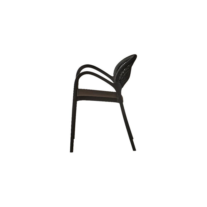 Silla Daytona, Negro, Con Espaldar, Reposa Brazos y Diseño Minimalista