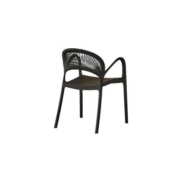 Silla Daytona, Negro, Con Espaldar, Reposa Brazos y Diseño Minimalista