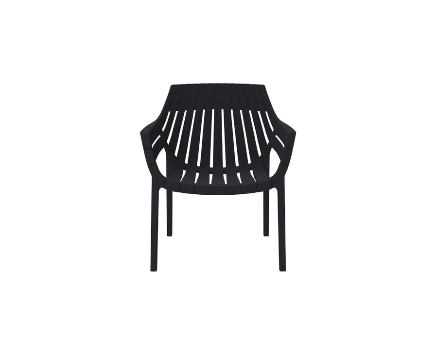 Silla con Brazos Arena, Negro, con espaldar y diseño moderno