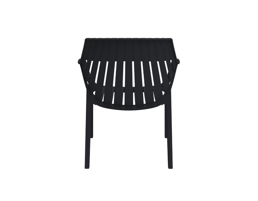Silla con Brazos Arena, Negro, con espaldar y diseño moderno