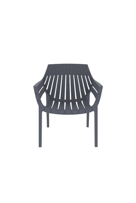 Silla con Brazos Arena, Gris Oscuro, con espaldar y diseño moderno