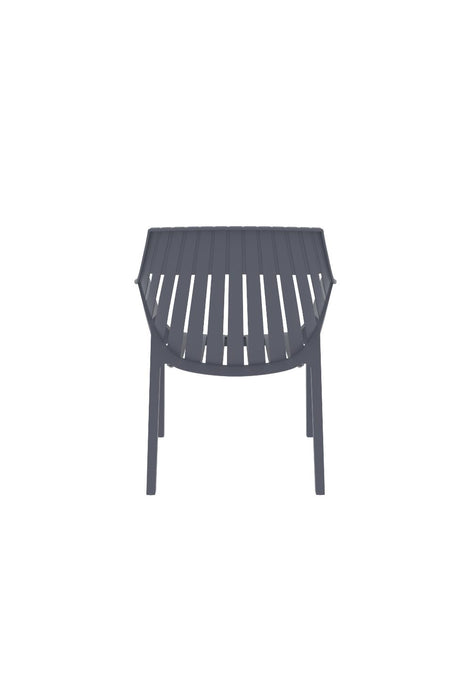 Silla con Brazos Arena, Gris Oscuro, con espaldar y diseño moderno