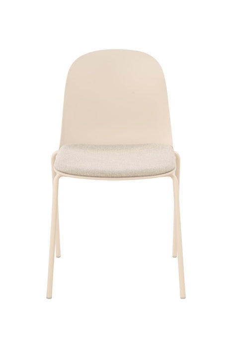 Silla con Cojín Aiara, Color Blanco, Diseño Moderno