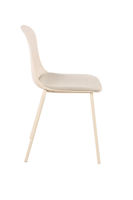 Silla con Cojín Aiara, Color Blanco, Diseño Moderno