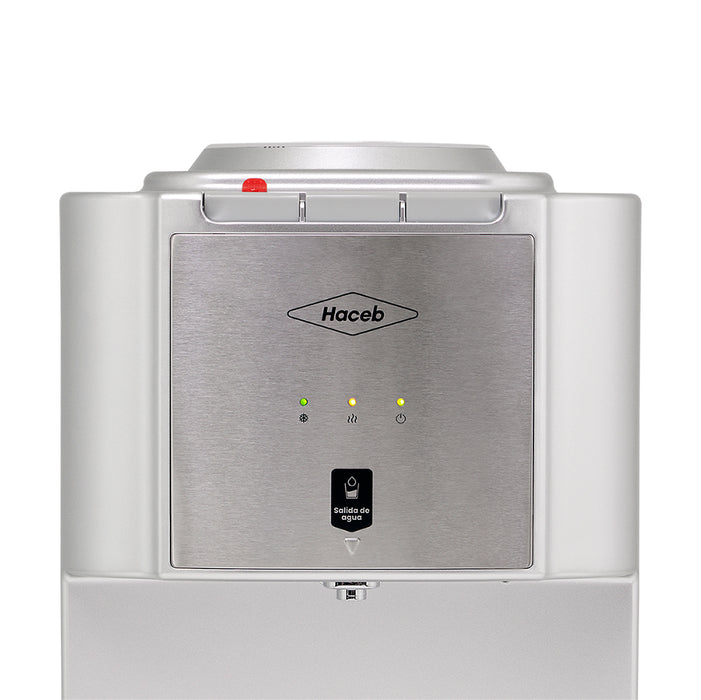 Dispensador de agua de mesa plateado marca Haceb