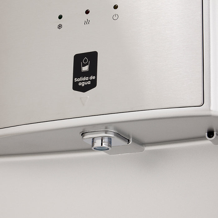 Dispensador de agua de mesa plateado marca Haceb