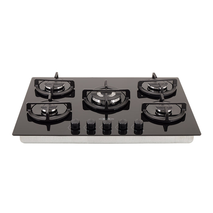 Cubierta plata en cristal de 76 cm HF 3C GN marca Haceb