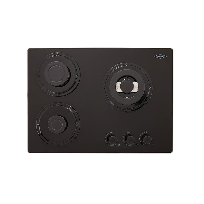 Cubierta plata de 60-43 Cm cristal HF 3Q GN marca Haceb