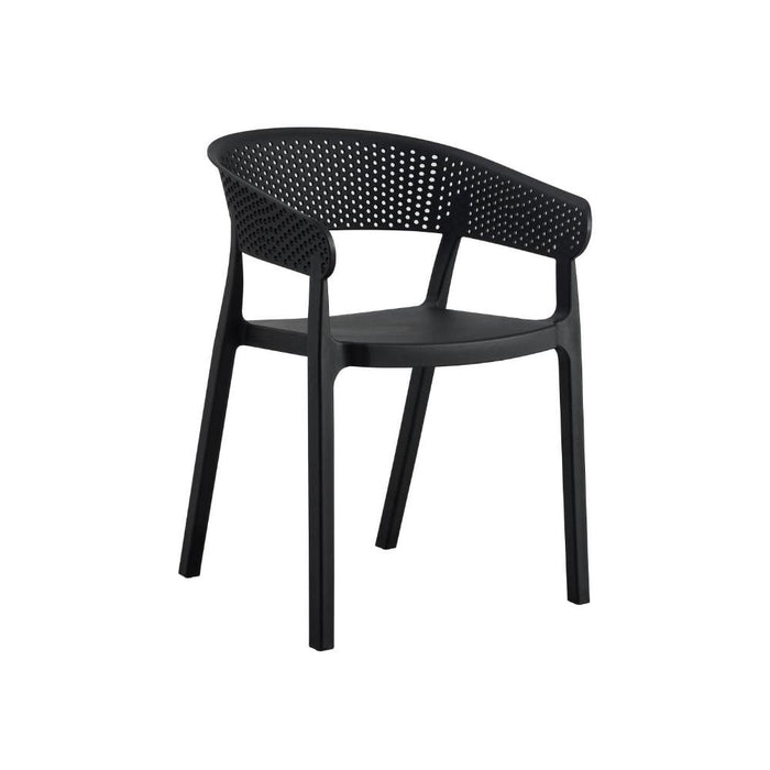Silla Manaos, Negro, Con espaldar Minimalista y diseño Moderno
