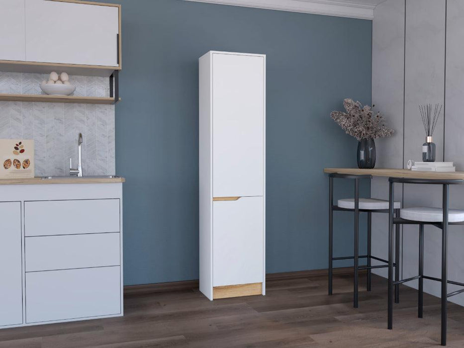 Alacena Soler, Blanco y Fresno Europeo, con dos puertas abatibles