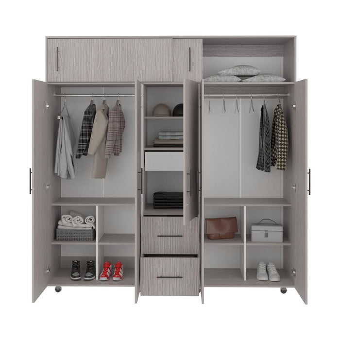 Closet Alana, Positano y Blanco, con Gran Capacidad de Almacenamiento