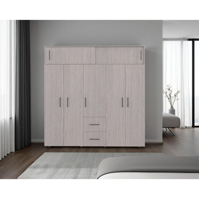 Closet Alana, Positano y Blanco, con Gran Capacidad de Almacenamiento