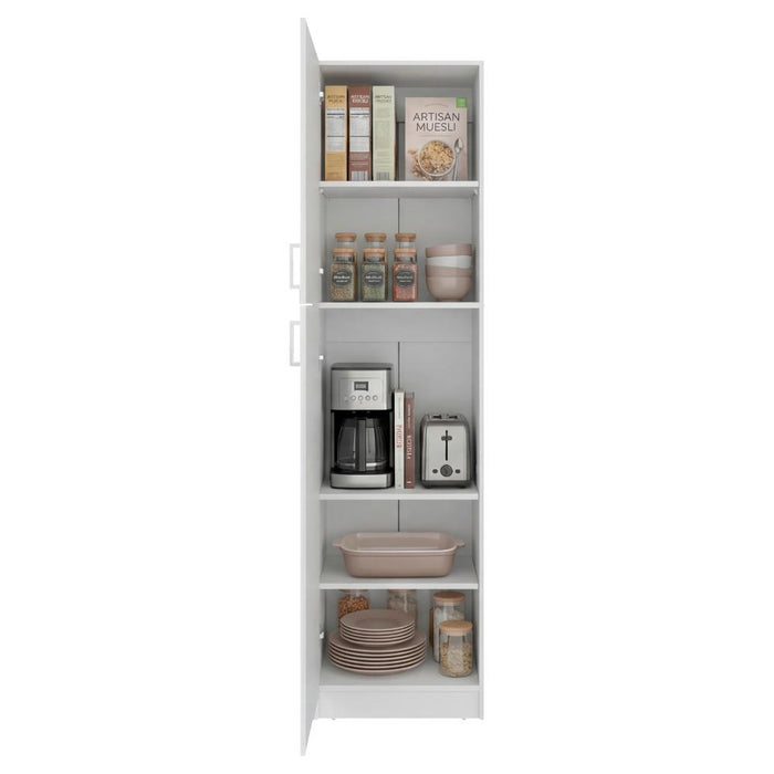 Alacena Lowell, Kronos Blanco, con Amplio Almacenamiento y 2 Entrepaños ZF