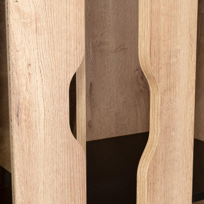 Alacena Cleo, Café Claro y Wengue, con Gran Capacidad de Almacenamiento