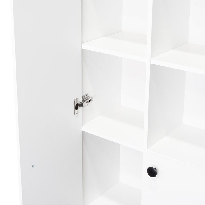 Alacena Koni, Blanco, con dos puertas abatibles