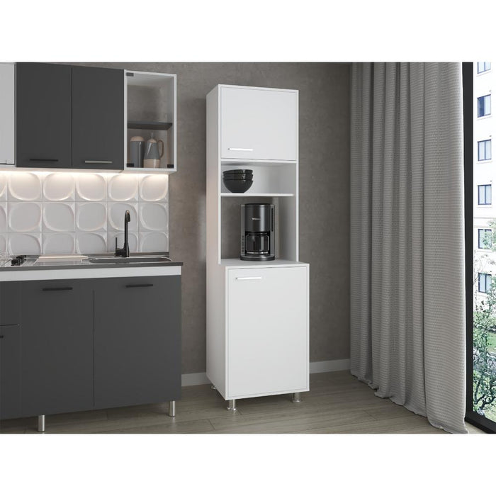 Alacena Antares, Blanco Kronos, con amplios espacios para almacenamiento ZF
