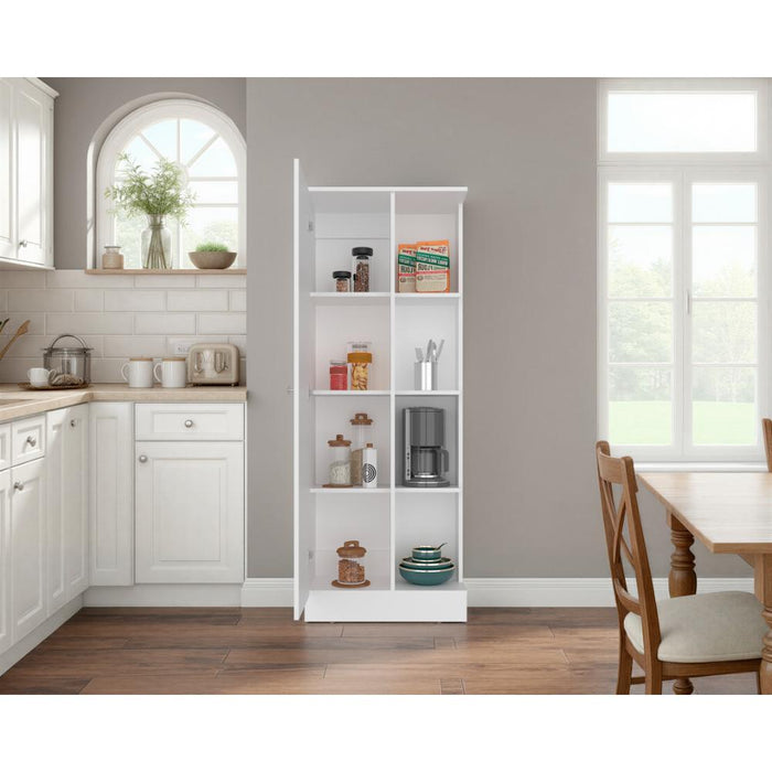 Alacena Multiusos Atol, Kronos Blanco, Con puerta abatible y amplio espacio de almacenamiento ZF