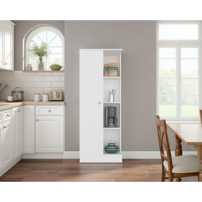 Alacena Multiusos Atol, Kronos Blanco, Con puerta abatible y amplio espacio de almacenamiento ZF