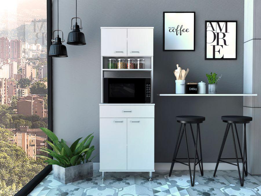 Alacena Bagan, Blanco, con Un Cajón Organizador