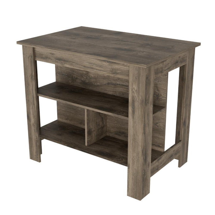 Barra de Cocina Cala, Nogal, con Amplia Superficie En La Mesa  ZF