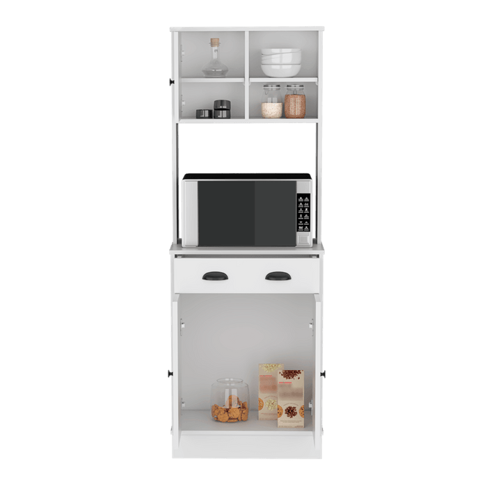 Alacena Almena, Blanco Duqueza, con puertas y gran capacidad de almacenaje ZF