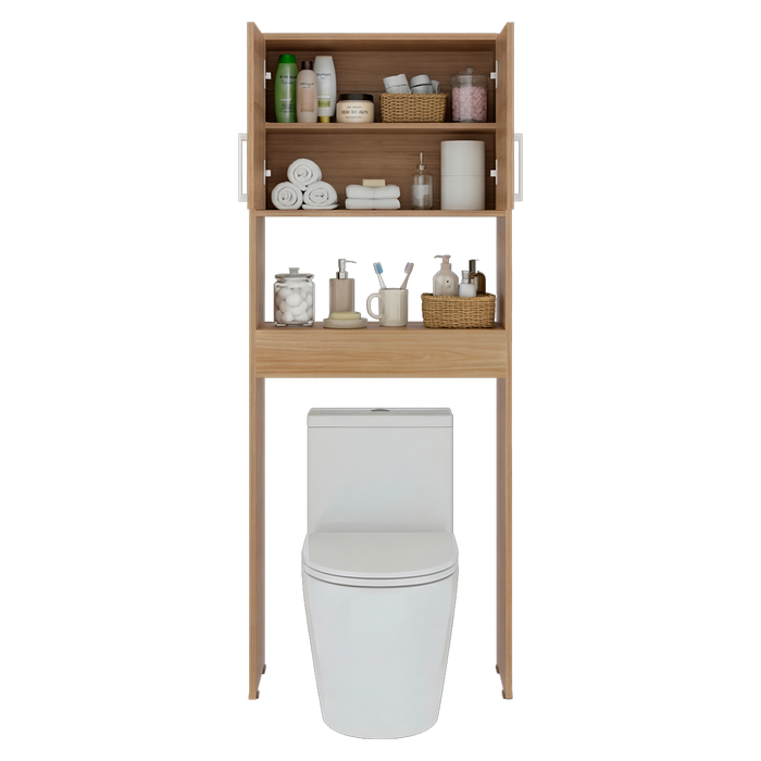 Gabinete de Baño Apolis, Fresno Europeo, Ideal Para Ahorrar Espacio