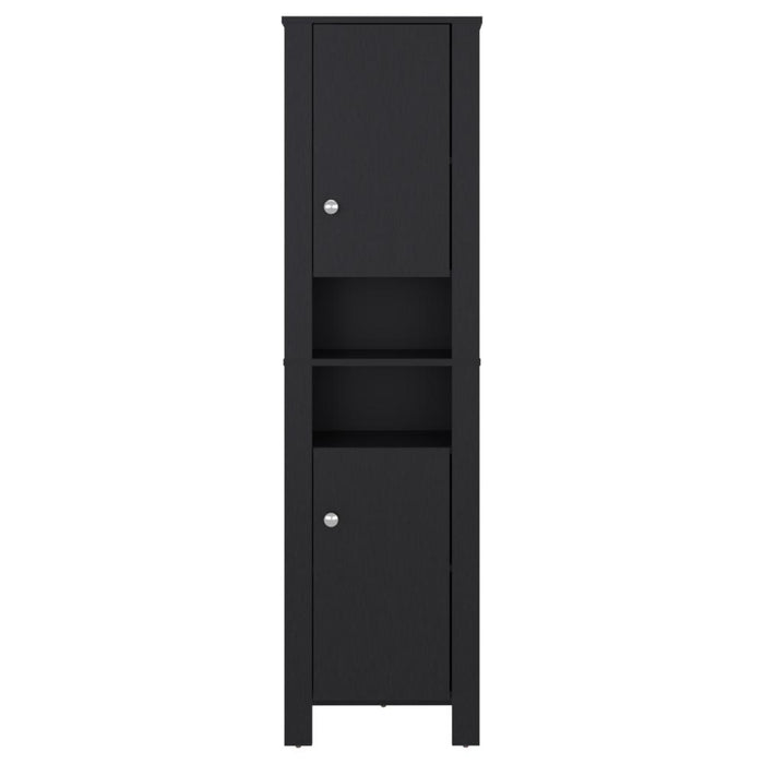 Mueble  Auxiliar para Baño Vanes, Wengue, con espacio para objetos decorativos