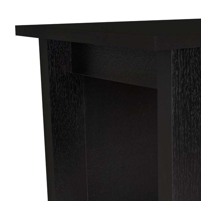 Mesa Auxiliar Sarume, Wengue, con un Entrepaño