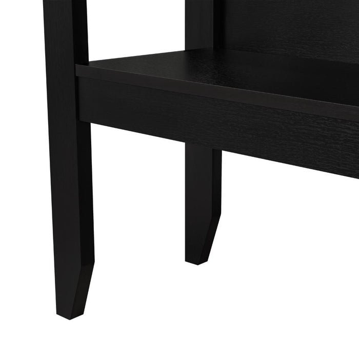 Mesa Auxiliar Sarume, Wengue, con un Entrepaño