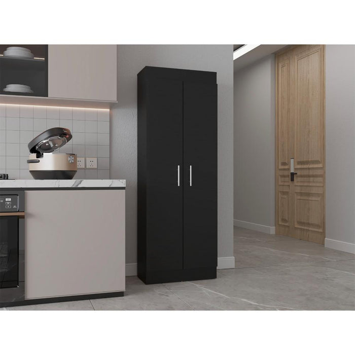 Alacena Barlovento, Wengue, Cuenta con Cinco Entrepaños y Dos Puertas Batientes