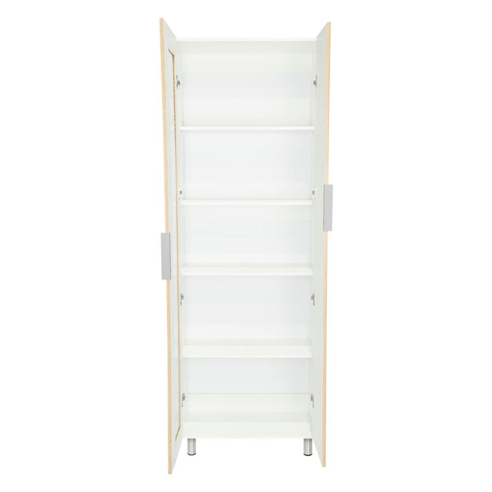 Alacena Diamante, Blanco y Cartagena, Amplios Espacios Para Guardar Alimentos y Electrodomésticos