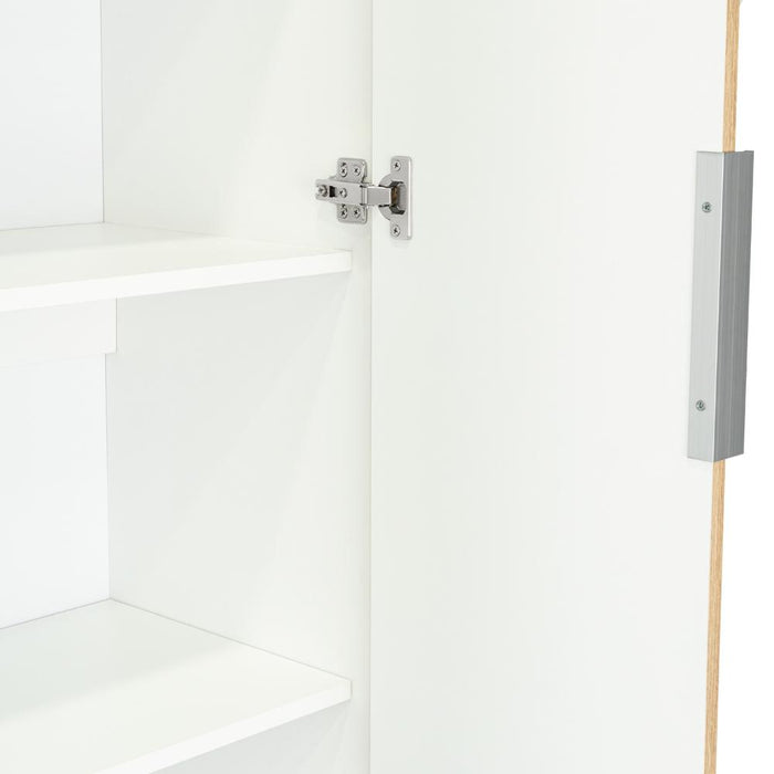 Alacena Diamante, Blanco y Cartagena, Amplios Espacios Para Guardar Alimentos y Electrodomésticos