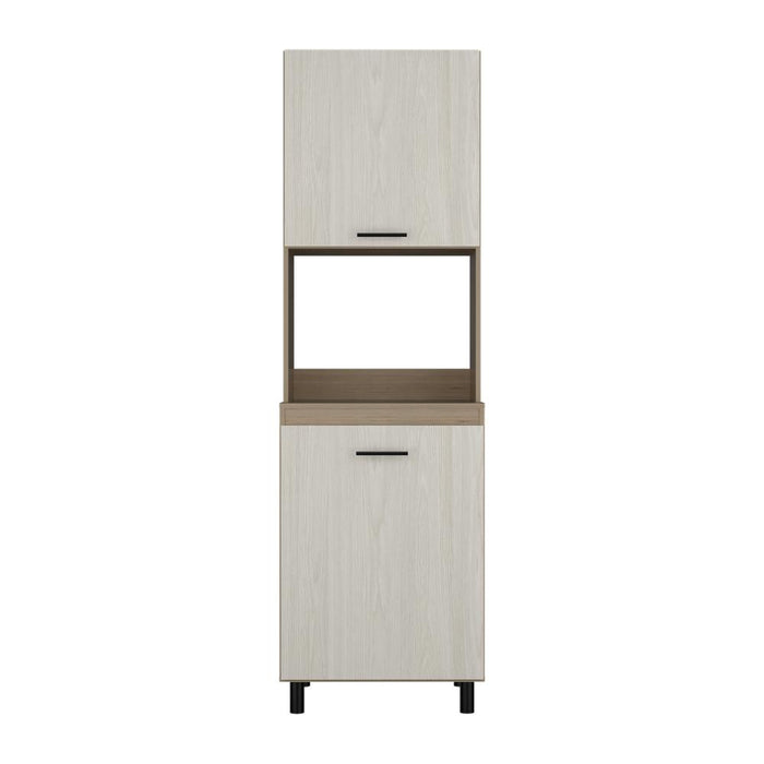 Alacena Gante, Beige y Nevado, con  amplios espacios para almacenamiento