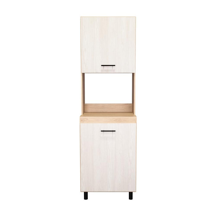 Alacena Gante, Beige y Nevado, con  amplios espacios para almacenamiento