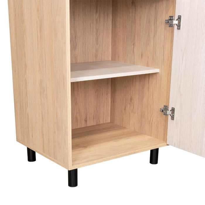 Alacena Gante, Beige y Nevado, con  amplios espacios para almacenamiento