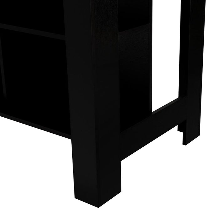 Barra de Cocina Cala, Wengue y Café Claro, Con amplia superficie en la mesa ZF